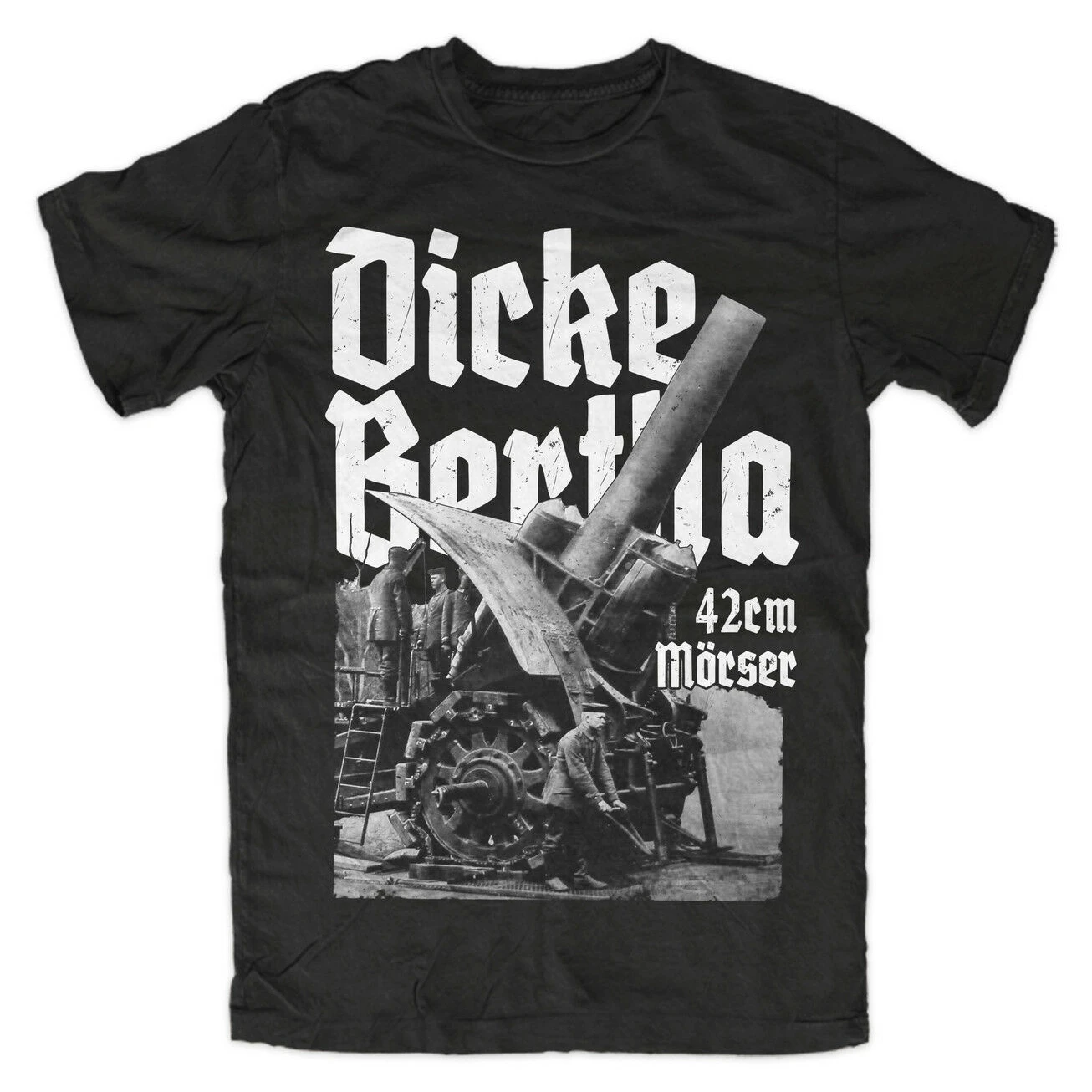 

WWI Legend German Dicke Bertha Cannon Cult Premium T-Shirt. Premium Cotton Short Sleeve O-Neck Mens T Shirt New S-3XL