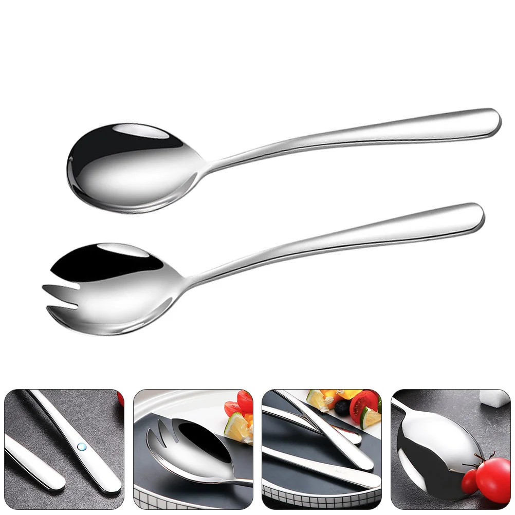 

Spoon Fork Salad Spoons Pasta Serving Scoopforks Utensils Sugar Sauce Pudding Espresso Tea Spaghetti Dinner Flatware Steel