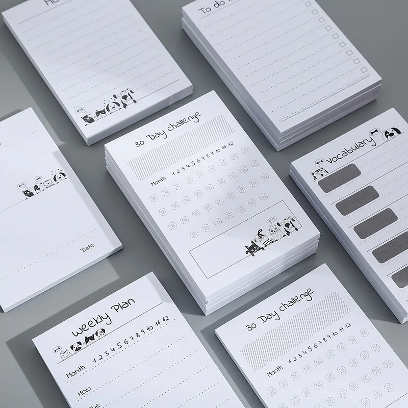 

50sheets Scratchpad To Do List Memo Pad Weekly Daily Plan Notepad Planner Time Management School Stationery Office Supplies