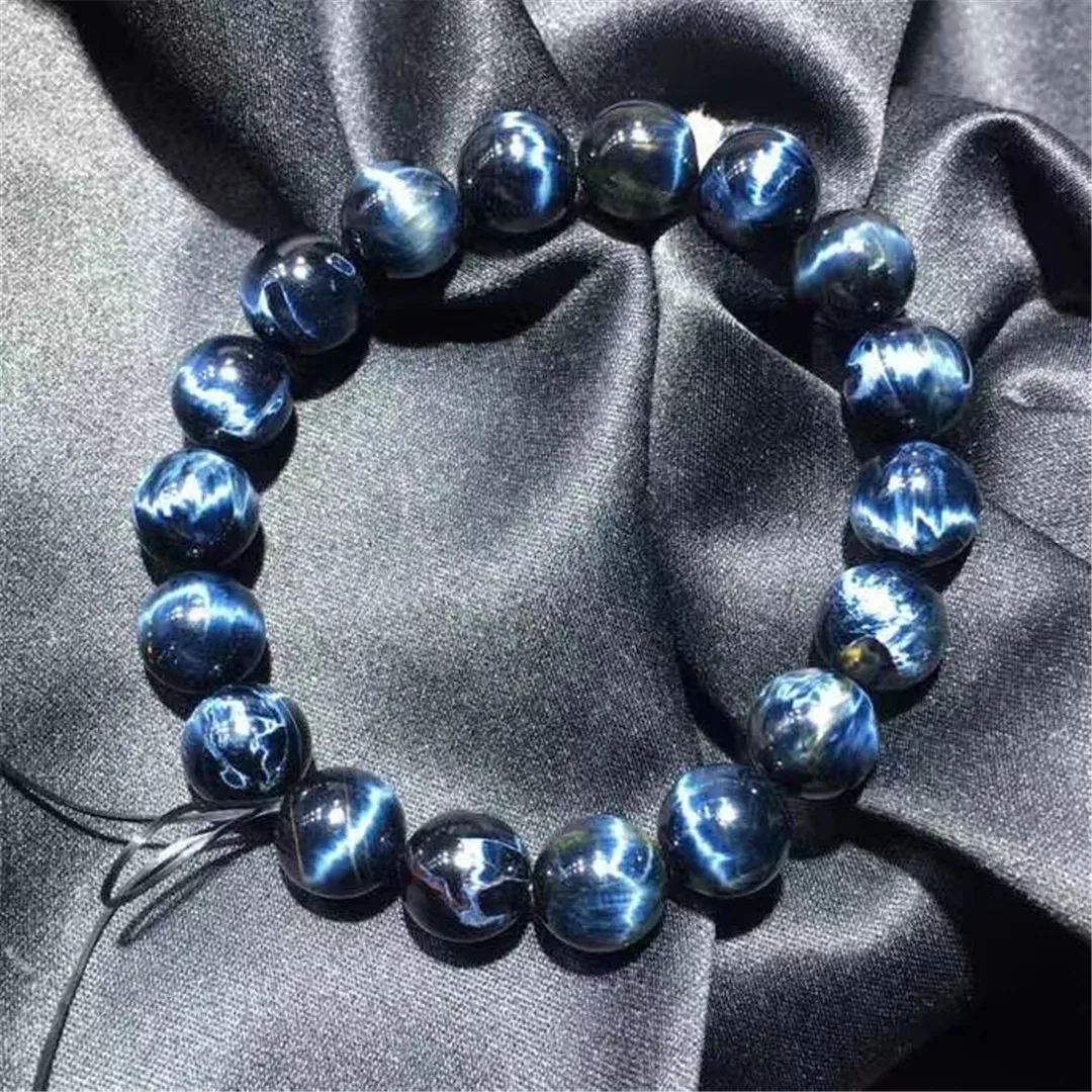 

11mm Natural Blue Pietersite Stone Bracelet For Women Lady Men Healing Gift Wealth Crystal Namibia Beads Jewelry Strands AAAAA