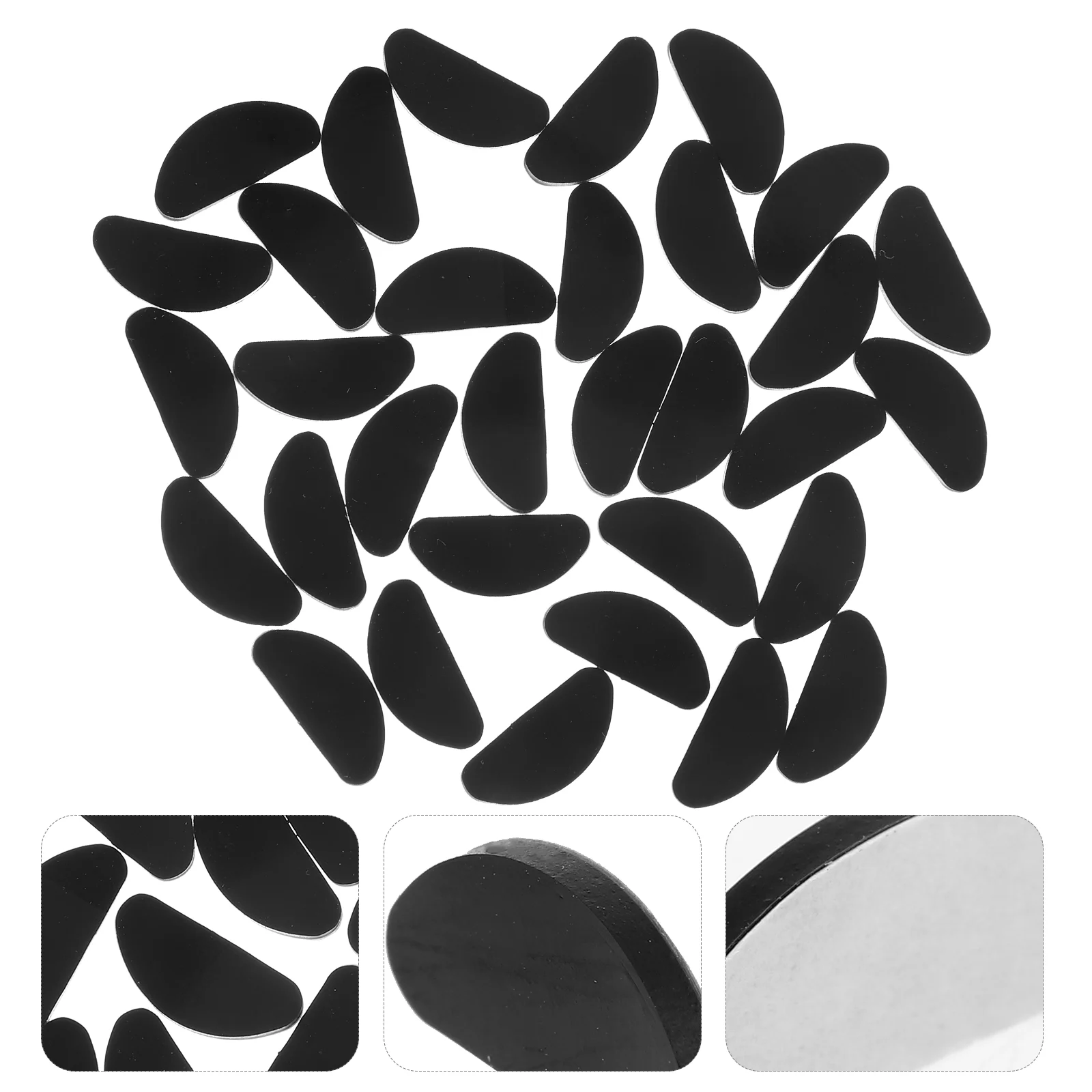 

30 Pcs Silicone Glasses Nose Pads Sunglasses Reusable Anti-slip Cushion Support Silica Gel Portable Eyeglasses