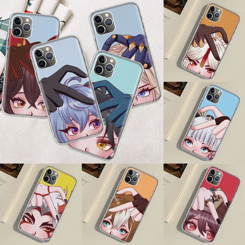 

Genshin Impact HuTao Phone Case For Apple Iphone 14 13 Pro Max 11 12 Mini SE 2020 X XS XR 8 7 Plus 6 6S 5 5S Cover Shell Coque P