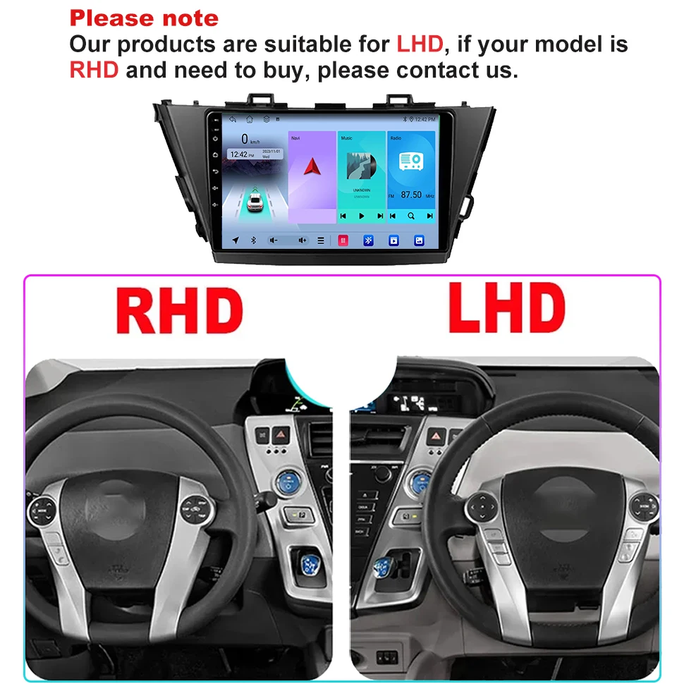 SEPTON Android автомобильный радиоприемник мультимедийный видеоплеер для Toyota Prius Plus V