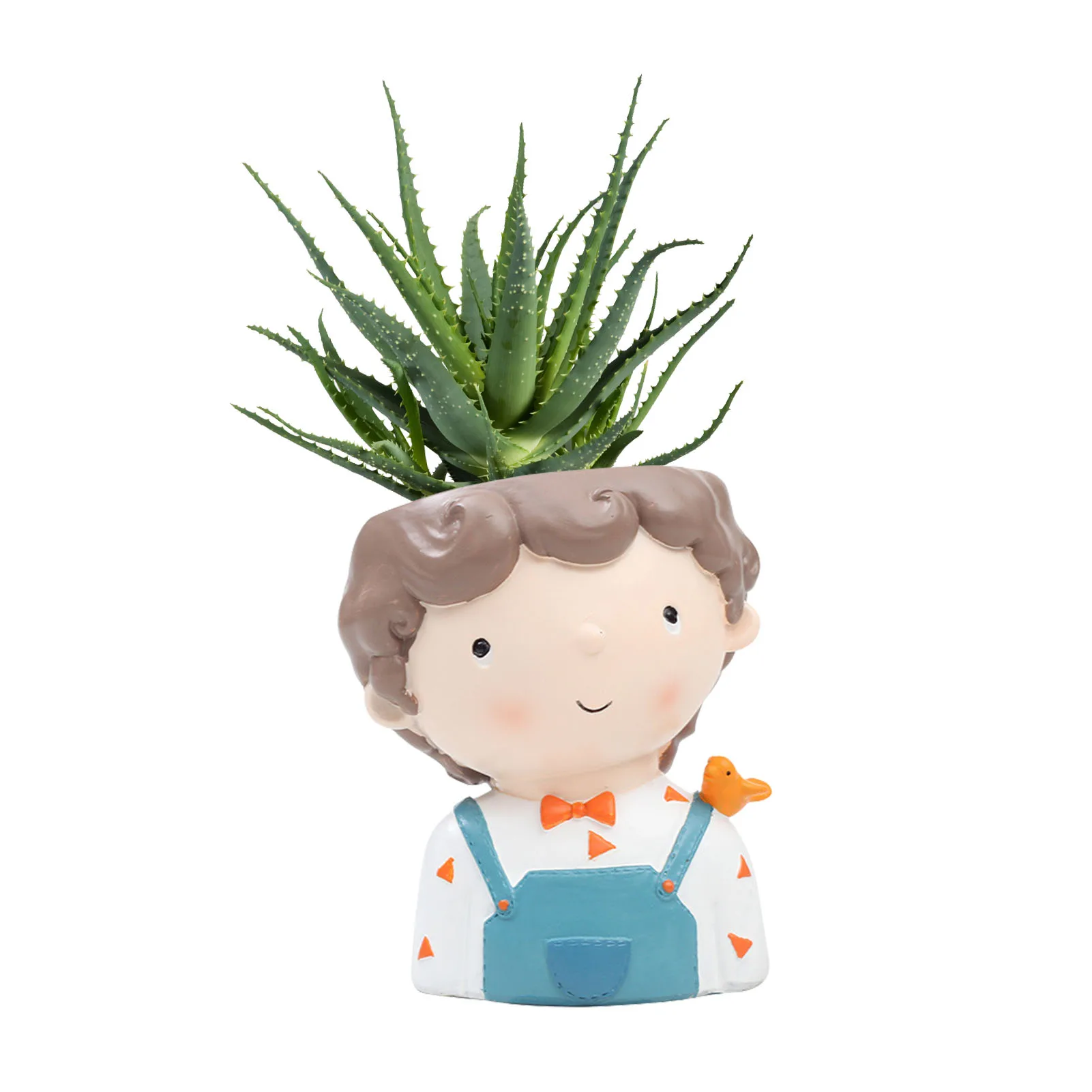 

Цветочный горшок для мальчиков, плантатор для суккулентов, новинка, цветочный горшок с дренажом для растений, Цветочный Кактус для дома