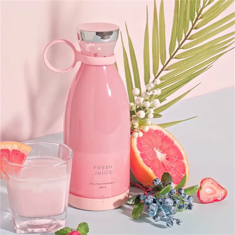 

Portable Electric Juicer Blender USB Rechargeable Mini Juicing Blender Fruit Juice Extractor Multifunction Juice Maker Machine