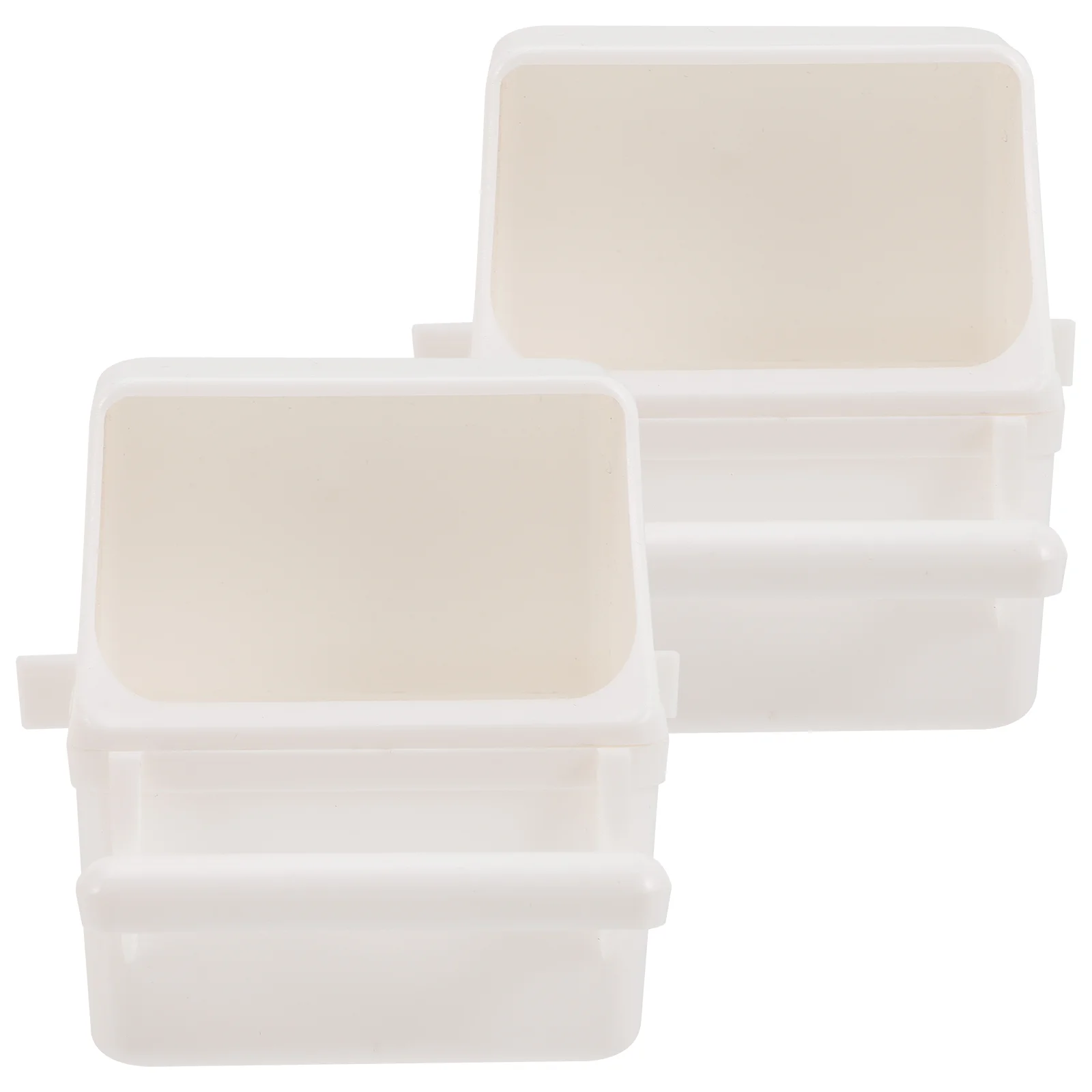 

Bird Cage Cup Water Parrot Feeder Cups Dispenser Feeding Bowl Hour Shaped Jar Hanging Pigeon Trough Stainless Coop Plastic Slot