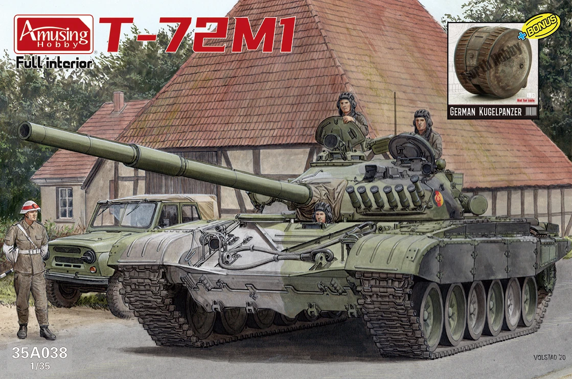

Amusing Hobby 35A038 1/35 East Germany T-72M MBT w/Interior