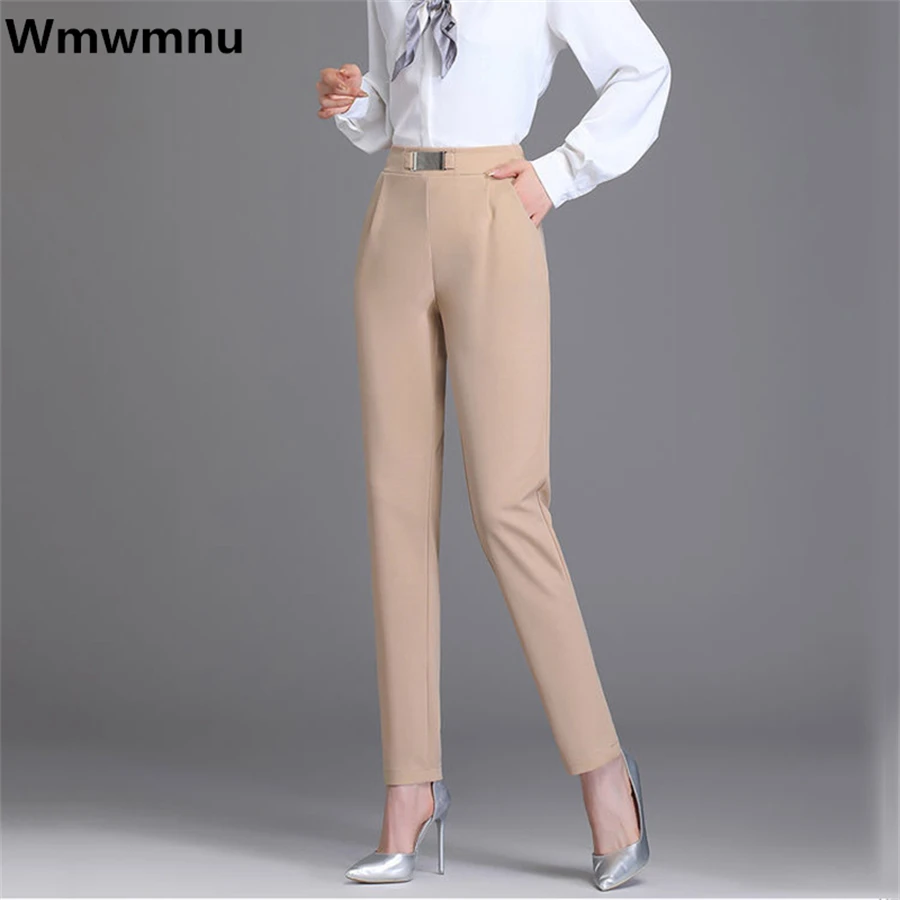 

Брюки Женские однотонные в стиле оверсайз с завышенной талией