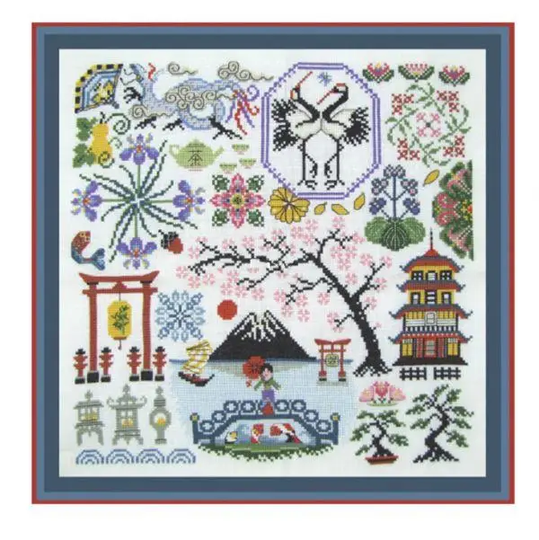 Набор для вышивки крестом 14CT холст набор ремесло-гигаку головоломка пейзаж Фудзи