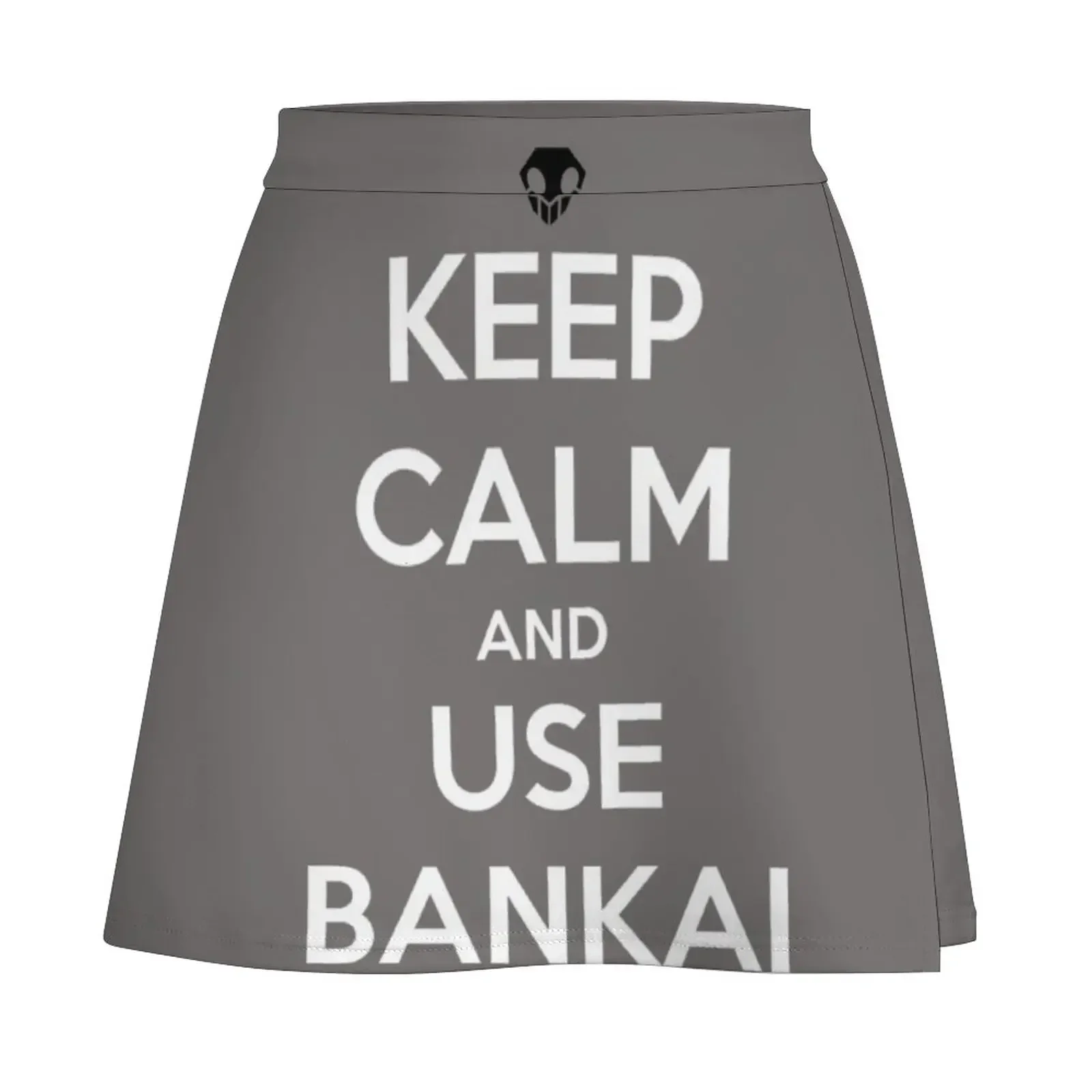 Сохраняйте спокойствие и использовать мини-юбка Bankai винтажная одежда 90-х годов