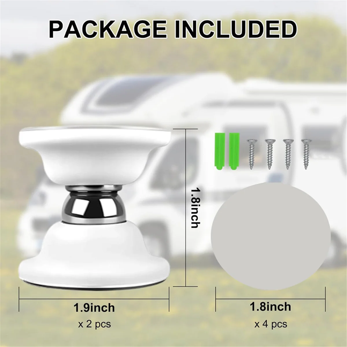 Держатель для двери RV 2 упаковки магнитный багажный дверной захват трейлера