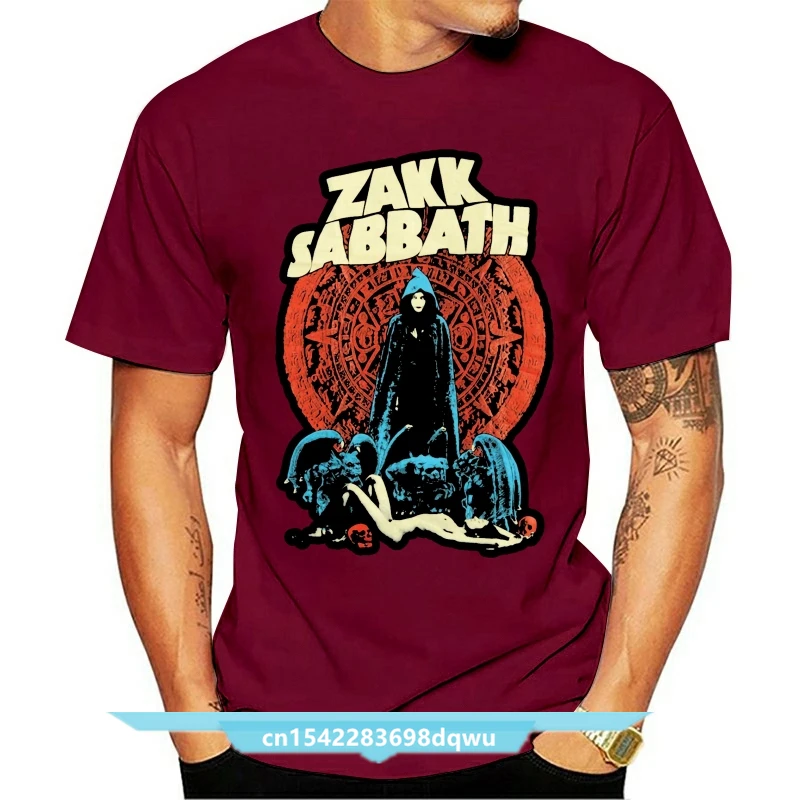 

Забавная Мужская черная футболка Zakk Sabbath в стиле Харадзюку