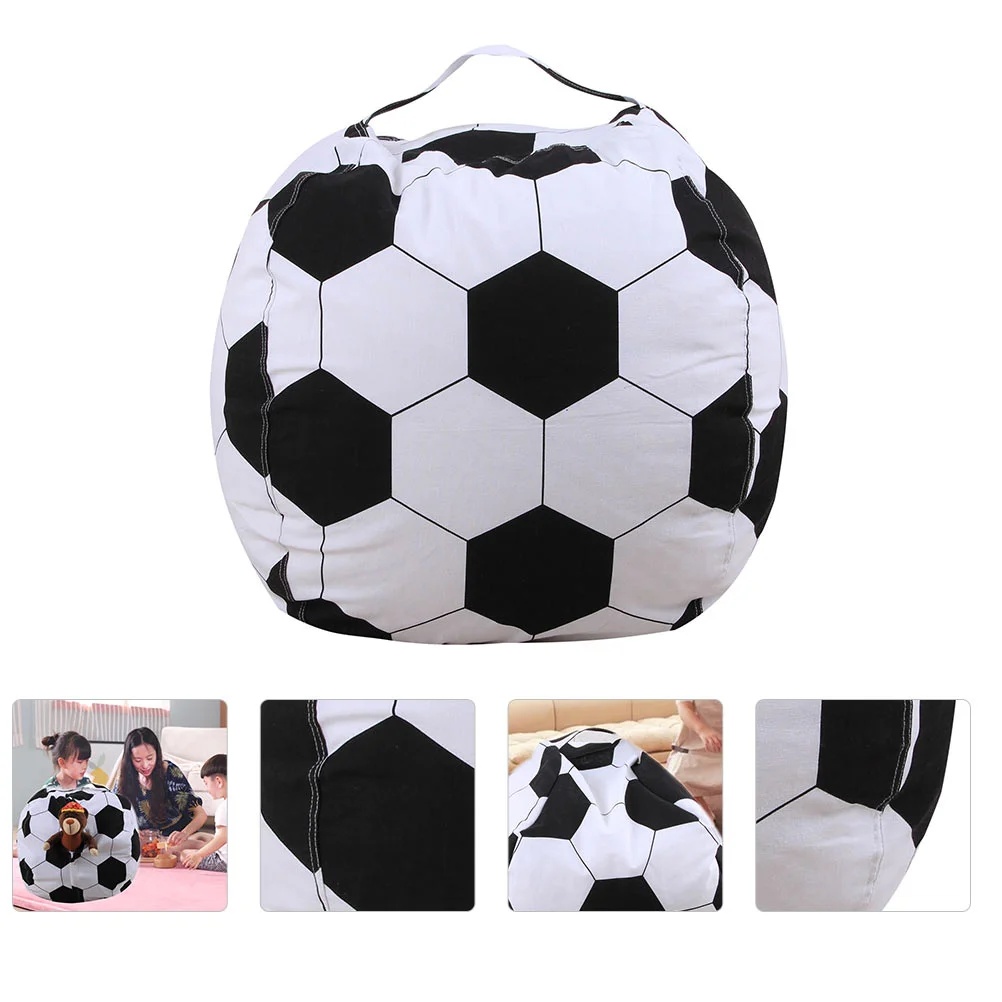 

Football Storage Bag Plush Stuffed Animals Bean Toy Organizing Kids Chair Cover Polyester Beanbag Covers Children's chairs