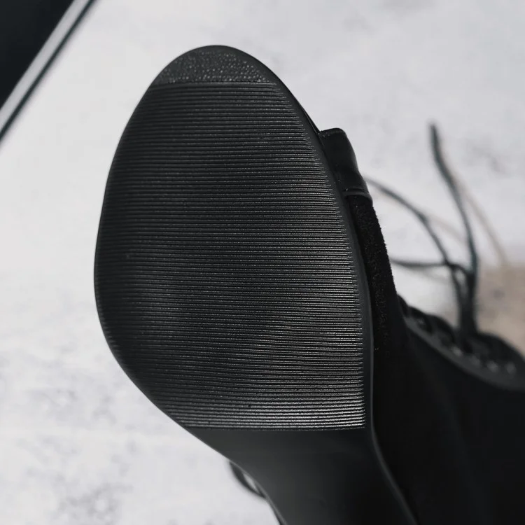 Ботинки женские на высоком каблуке-шпильке модные туфли для латиноамериканских