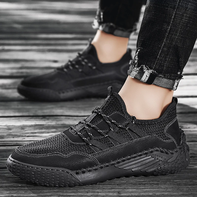 2023 Summer Men's Golf Shoes Mesh Breathable Golf Training Sports Shoes Nail Free Comfortable Walking Shoes Size 38-46