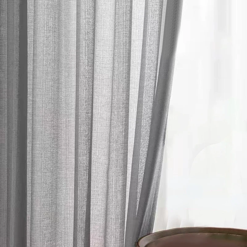 

Modern Style Thickened Solid Color Cotton Linen Curtains for Window Living Room Bedroom Study Home Decoration custom Japanese