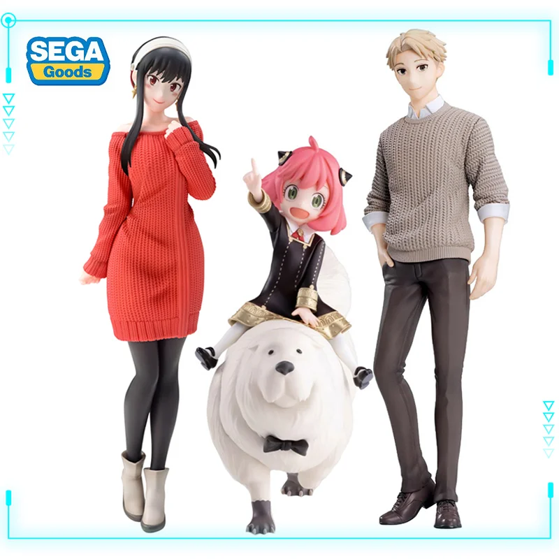 

SEGA Original Genuine PM Figure Spy Family Animated Anya Loid Yor Bond Forger Casual Wear Ver Anime Figure Collectible Model Toy