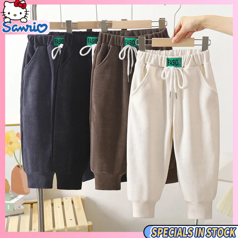 

Korean Style Autumn Winter Children Pants Elastic Waist Kids Trousers Casual Baby Pant for Boys Girls Leggings Capris