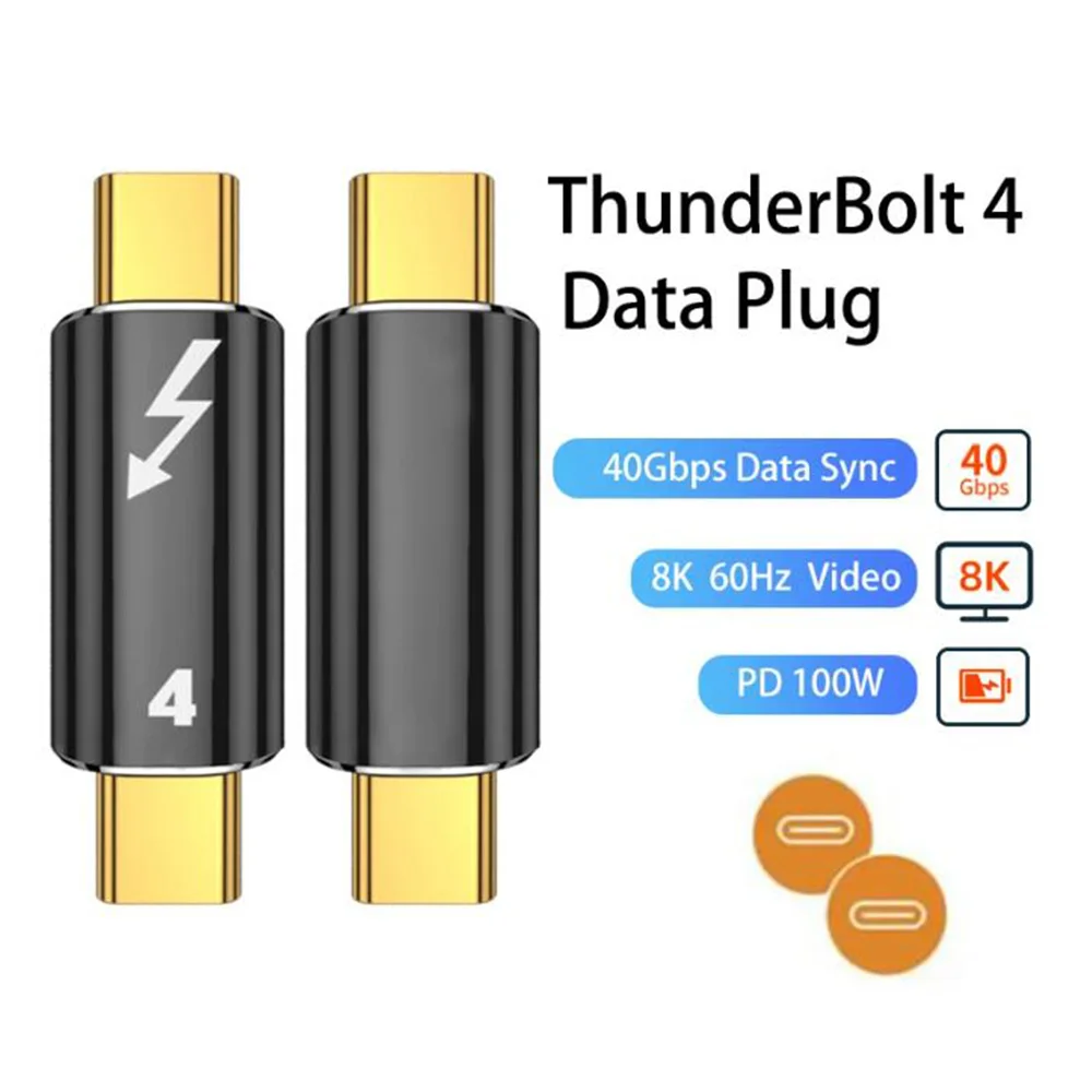 

Магнитный адаптер Thunderbolt 4/3, 40 Гбит/с, 8K @ 60 Гц, 100 Вт, 5 А, USB C-Type C, конвертер для быстрой зарядки, адаптер для передачи данных для Macbook Pro