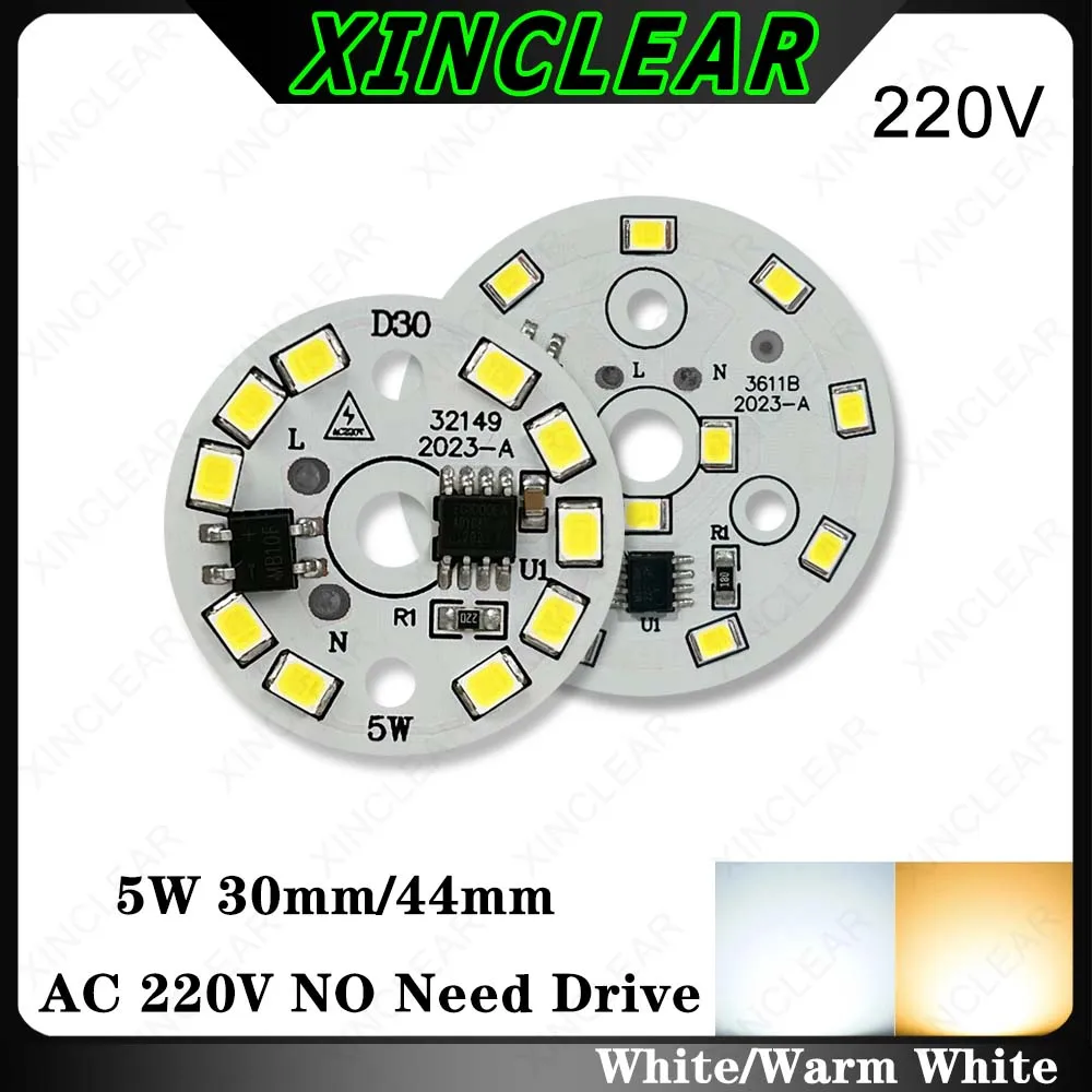 

Светодиодная панель XIANGCLEAR 5 Вт теплый белый 220 В SMD 2835