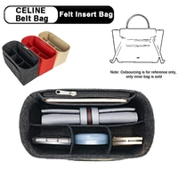 evertoner felt insert bag for belt bag organizer belt micro makeup handbag organizer travel inner purse cosmetic inside bags