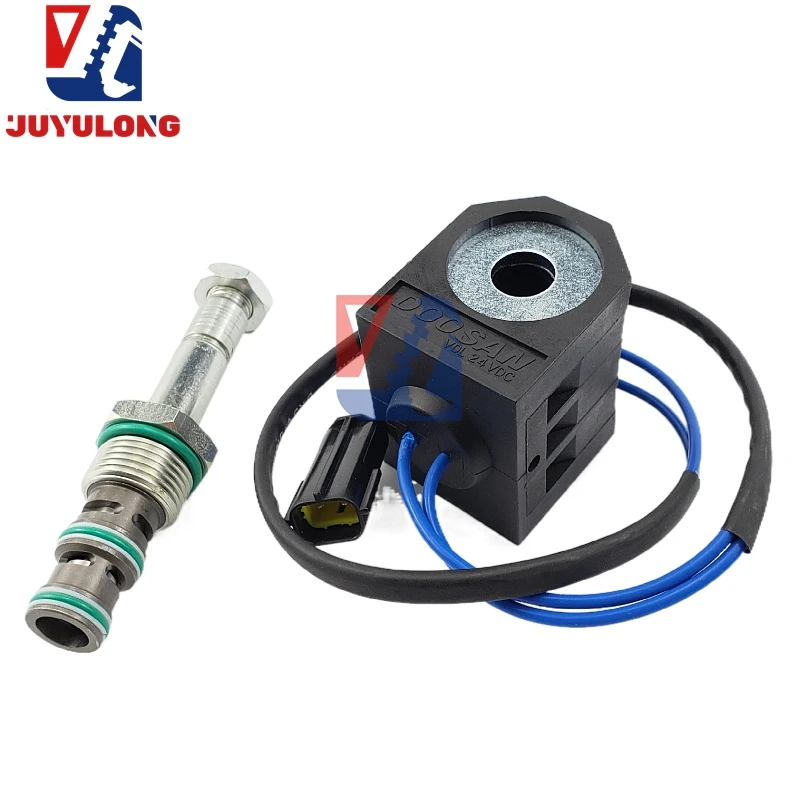 JUYULONG для Doosan DH150 220 225 300-5-7-9 пилотный Соленоидный клапан рулонный Клапан Стержень