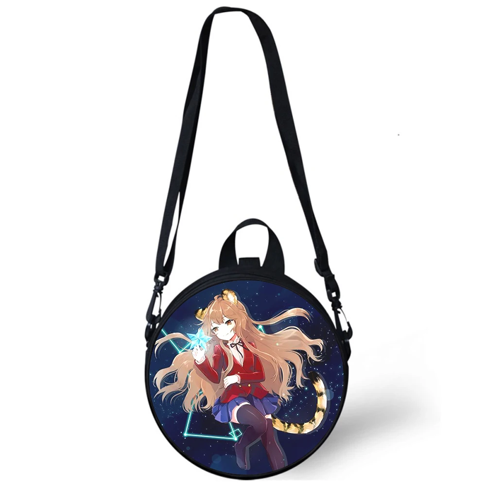 Anime Toradora Aisaka Taiga Child kindergarten Bag 3D Print Crossbody Shoulder Bags School Women Mini Round Bagpacks Rugtas Bag