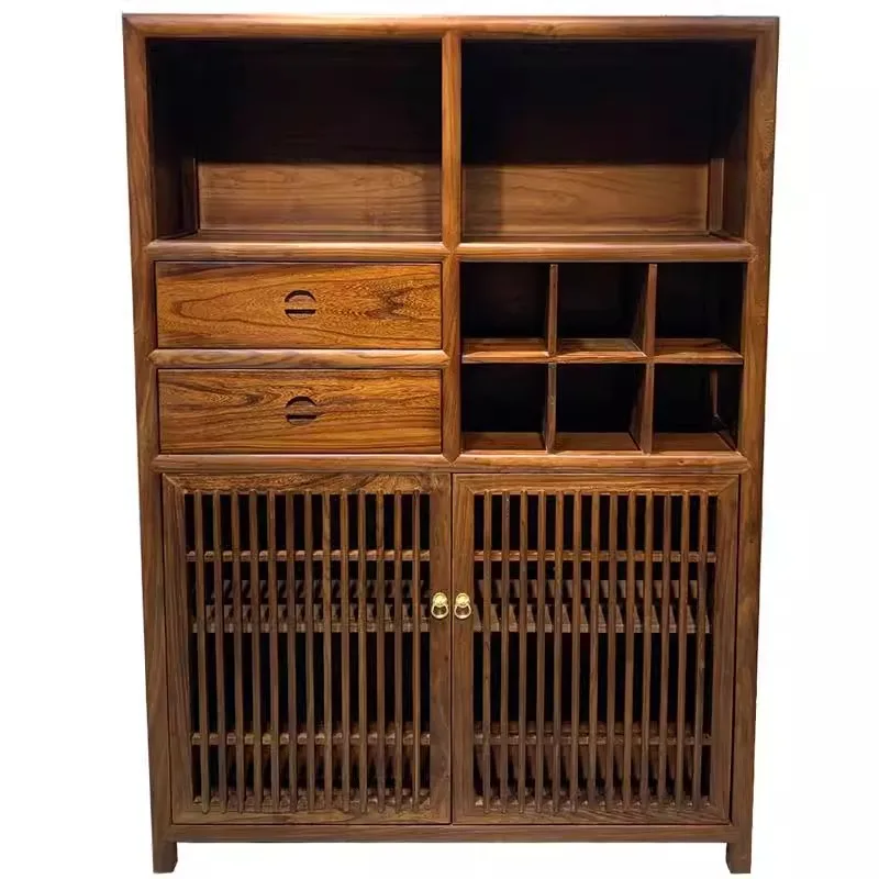 Старый вяз Богу каркас из цельного дерева новый китайский чайный шкаф полка для