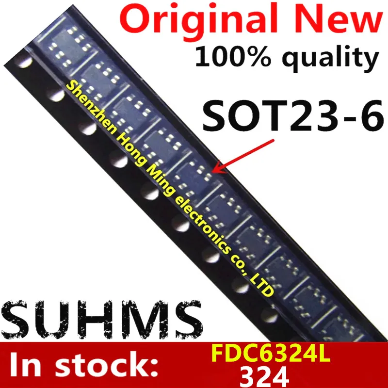 (10 шт.) 100% новый FDC6324L FDC6324 324 sot23-6