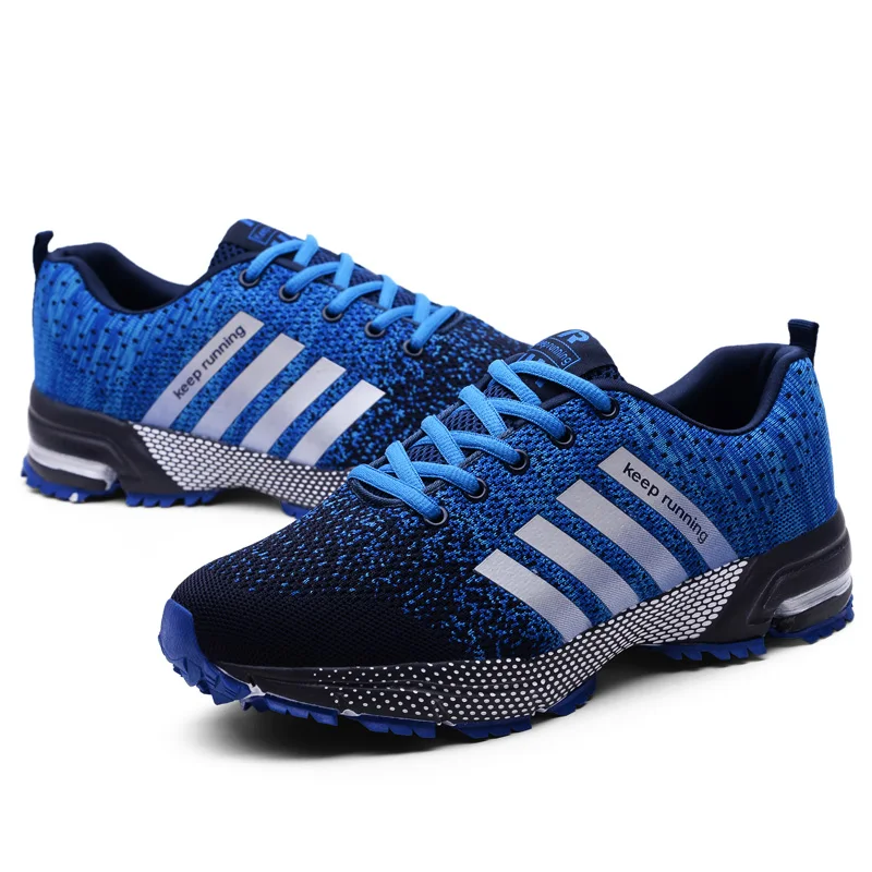 Running Breathable Shoes Men Outdoor Sports Shoes Lightweight Lace-up Sneakers Man Comfortable Athletic Men Training Footwear