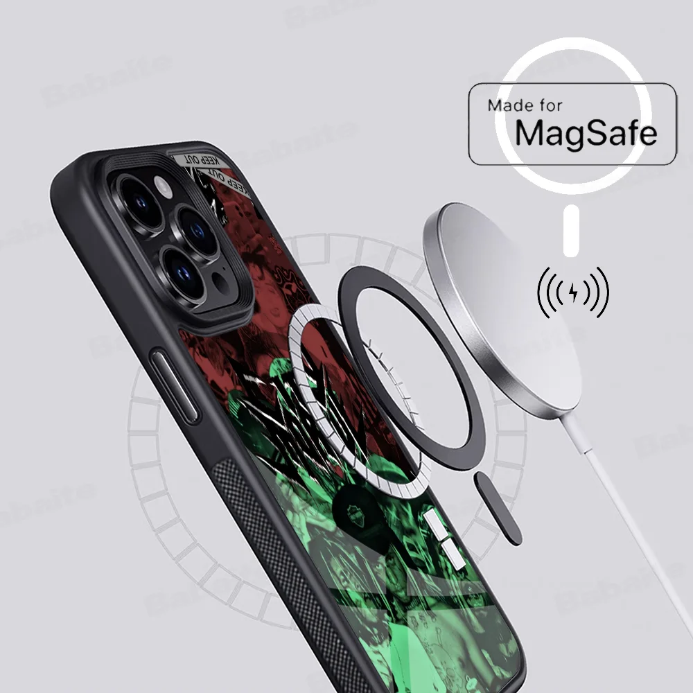 C-City M-Morgue Zillakami Phone Case Magesafe Magnetic Wireless Charge For iPhone 16 11 12 13 14 15 Pro Max Plus Mini