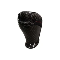 carbon fiber car gear shift knob for gt r r35 gtr 2009 2016 black leather shifter lever interior accessories
