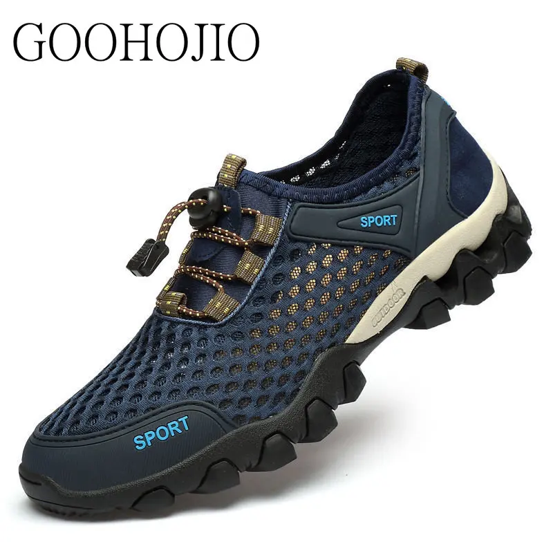 

Brand Men Comfortables Breathable Mesh Casual Lightweight Running Wear-resistant Gym Shoes Sneakers Jogging Hiking Wading Shoes