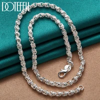 doteffil 925 sterling silver 2024 inch 5mm faucet chain necklace for women man fashion wedding engagement charm jewelry
