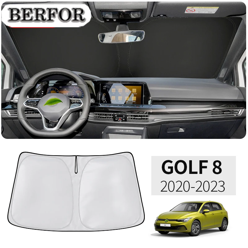 Солнцезащитный козырек на лобовое стекло для Volkswagen VW Golf 8 MK8 2019-2022