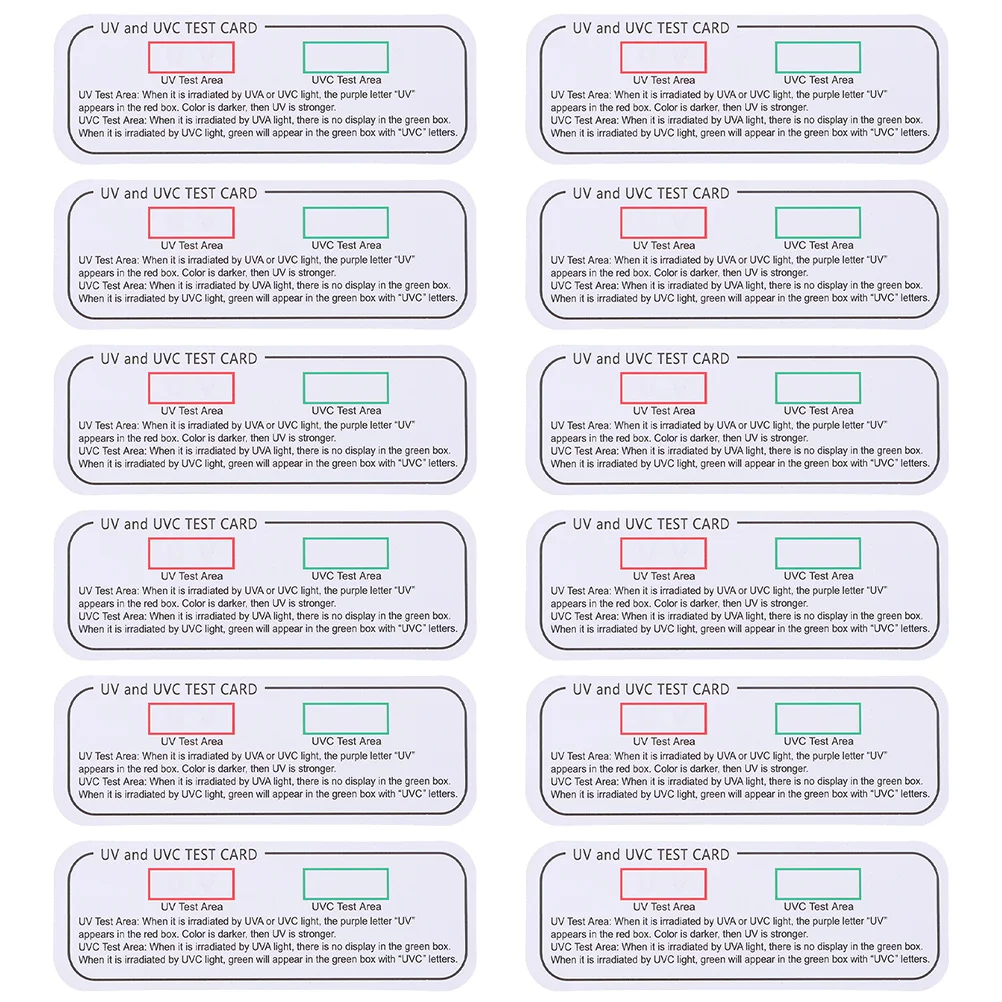 

12 шт., индикаторные карты