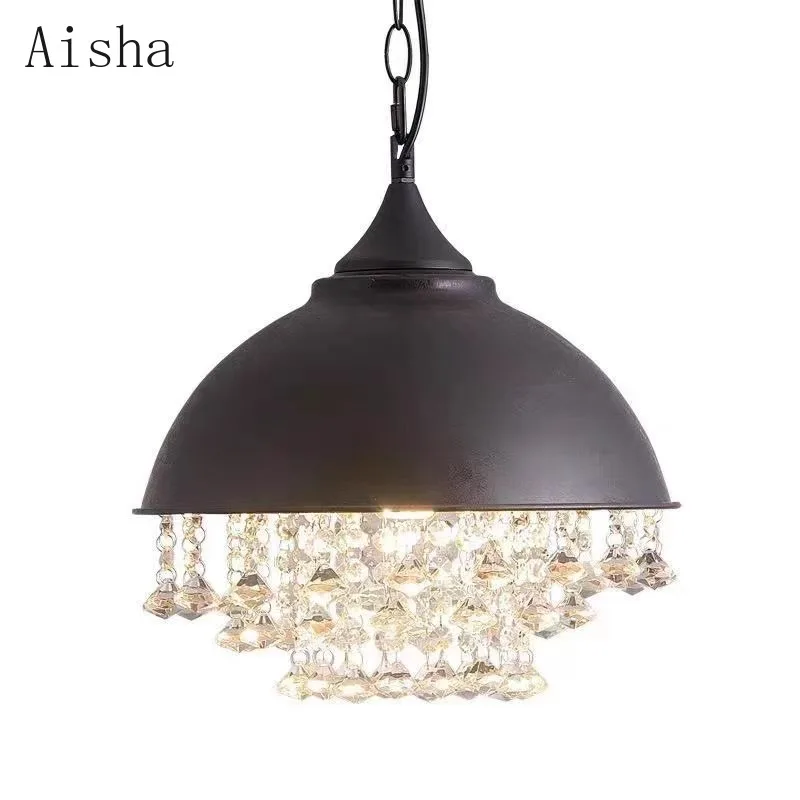 Винтажная люстра в стиле рустико для кофейни бара кухни островка E27 Подвесная