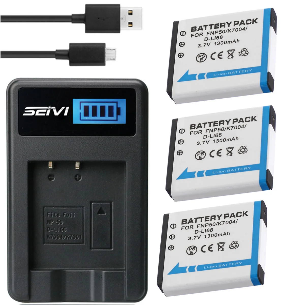 NP-50 аккумулятор + зарядное устройство для цифровой камеры Fujifilm XF1, X10, X20, FinePix XP100, XP110, XP150, XP160, XP170, XP200