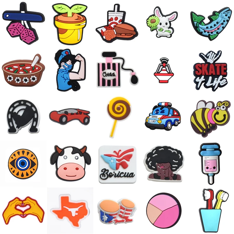 

Girl Boy Men Set Jeans Women Charm Wholesale Bulk Packs Kids Gifts Shoes Accessories Decorations for Crocs Para Pins Shoe Charms