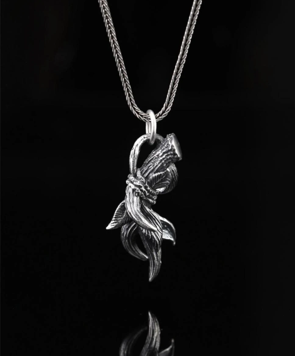 

Ожерелье из серебра 925 пробы с оленем и рогами, Мужская нишевая брендовая свитшот с оборками для мальчиков XL, длинная трендовая подвеска