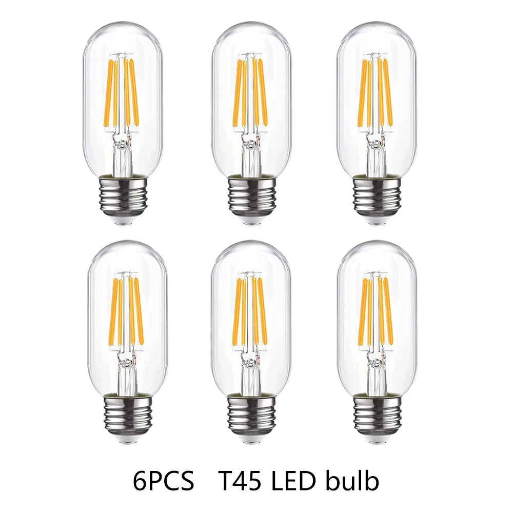 

6 шт. светодиодные лампы E27 YRB теплый белый