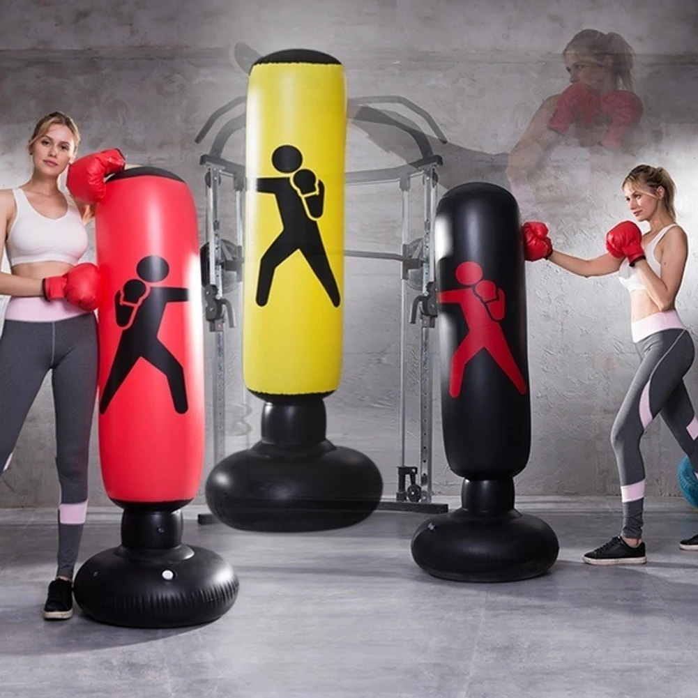 

Fitness Inflatable Punching Bag Stress Punch Tower Fight Exercise Speed Stand Power Boxing Target Bag for Children Teens Adult