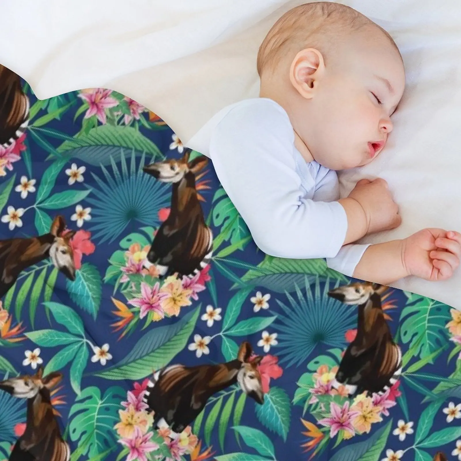 Детское плюшевое одеяло Tropical Rainforest Okapi