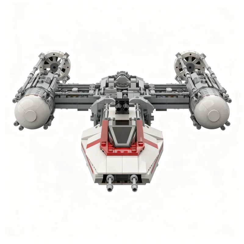Конструктор MOC UCS: Звездолет Y-Wing Сопротивления, 1802 детали, Модульная модель для сборки, Коллекционная серия, Подарок для любителей научной фантастики и космических битв (art.: 3920dc15764e2) - 3920dc15764e2