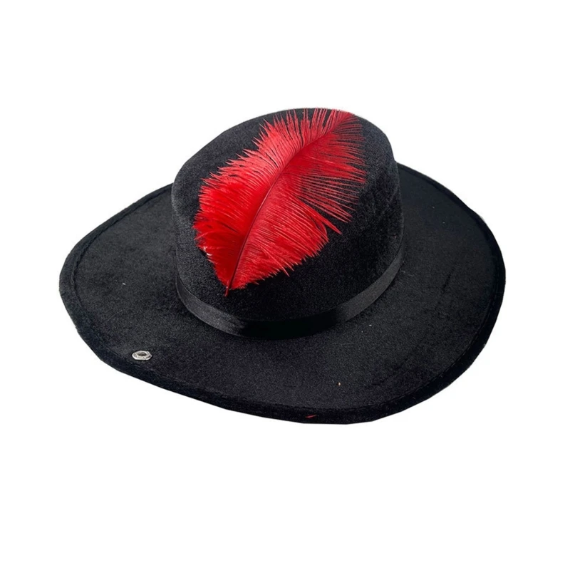 Hot Sale Gentleman Men Fedora for Winter Autumn Elegant Adult Felt Church Jazzs Hat with Feather Decors Taking Photo_voghion.com