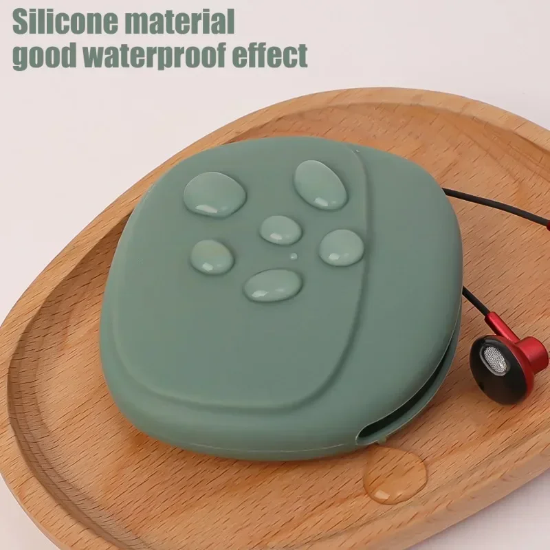 Силиконовая сумка для хранения проводных наушников