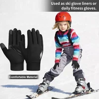 touch screen non slip cycling gloves children winter warm gloves waterproof gloves for 6 12 years old boys and girls
