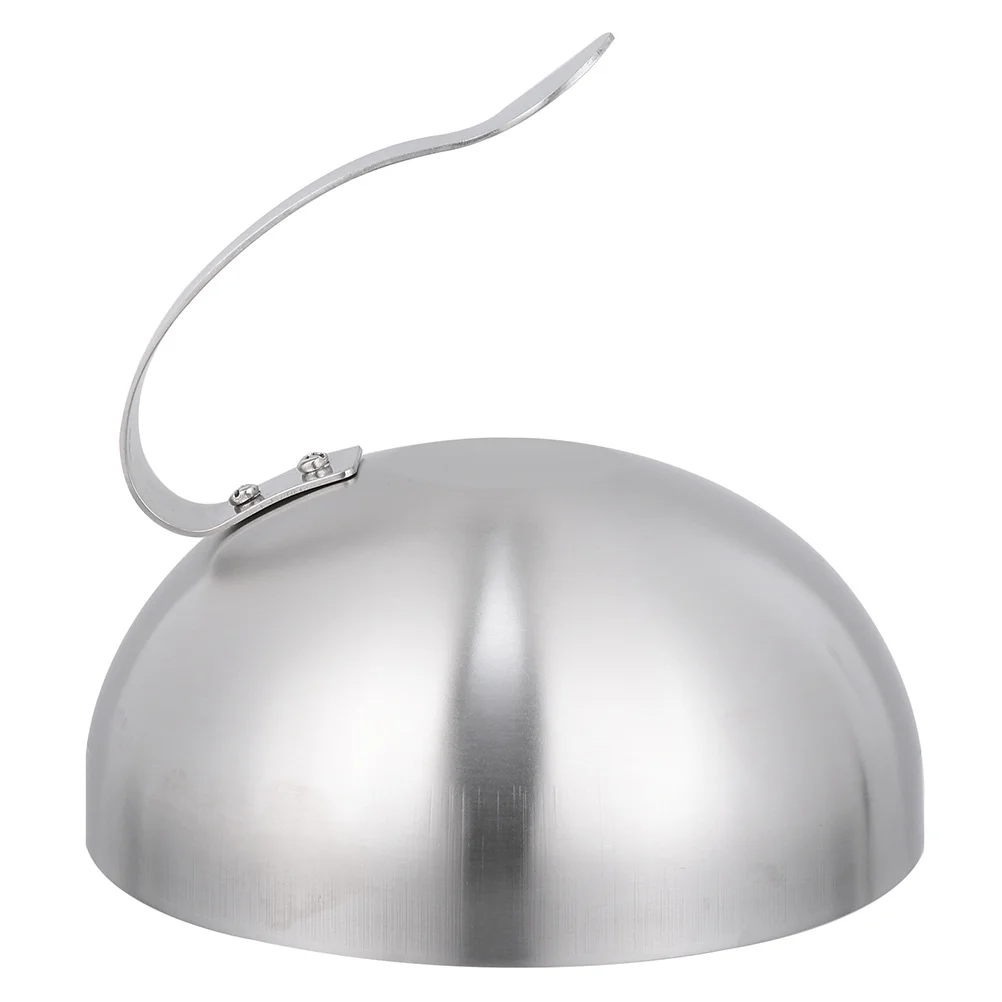 

Dome Cover Burger Melting Cheese Grill Covers Stainless Steel Griddle Cloche Basting Cake Press Smasher Dishes Protection Domes