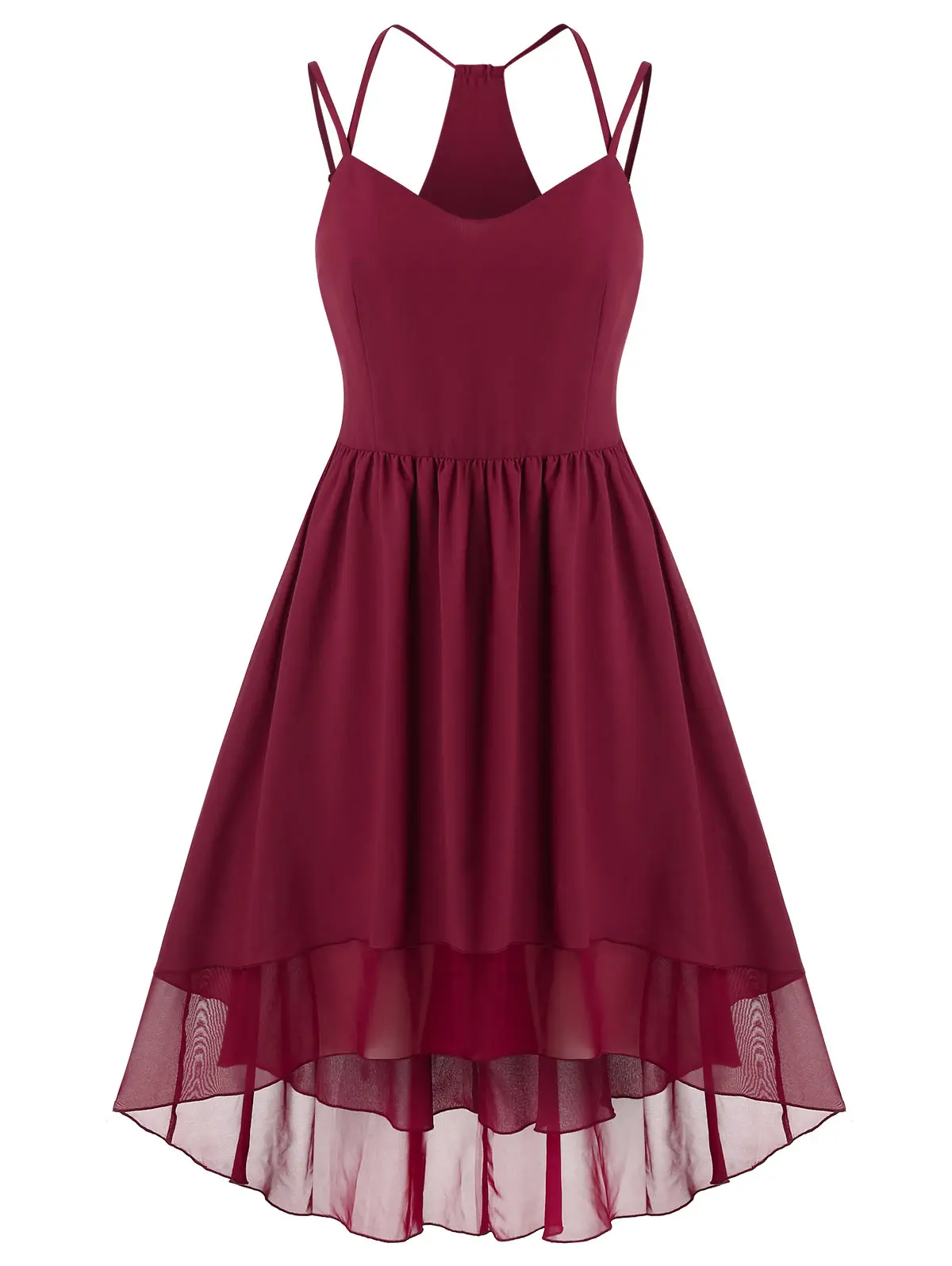 

Женское винтажное коктейльное платье с асимметричным подолом, с двойным чехлом