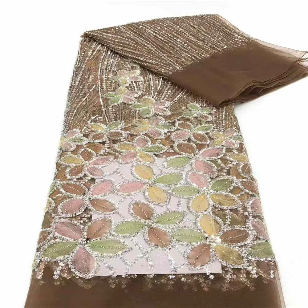 Французская сетчатая кружевная ткань 2024 высокое качество африканская